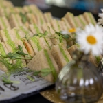 Arrival - Coffee and sandwiches are served